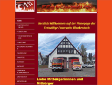 Tablet Screenshot of feuerwehr-blankenbach.de